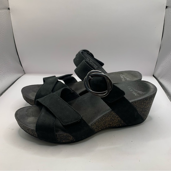 Women’s Black Susie Dansko casual comfortable shoes sandals size 38 US 7-7.5 - Picture 3 of 10